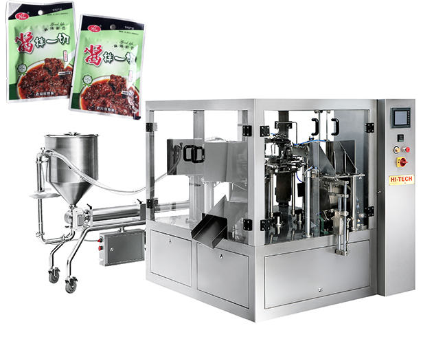 Premade Pouch Chilli Soy Sauce Packaging Machine
