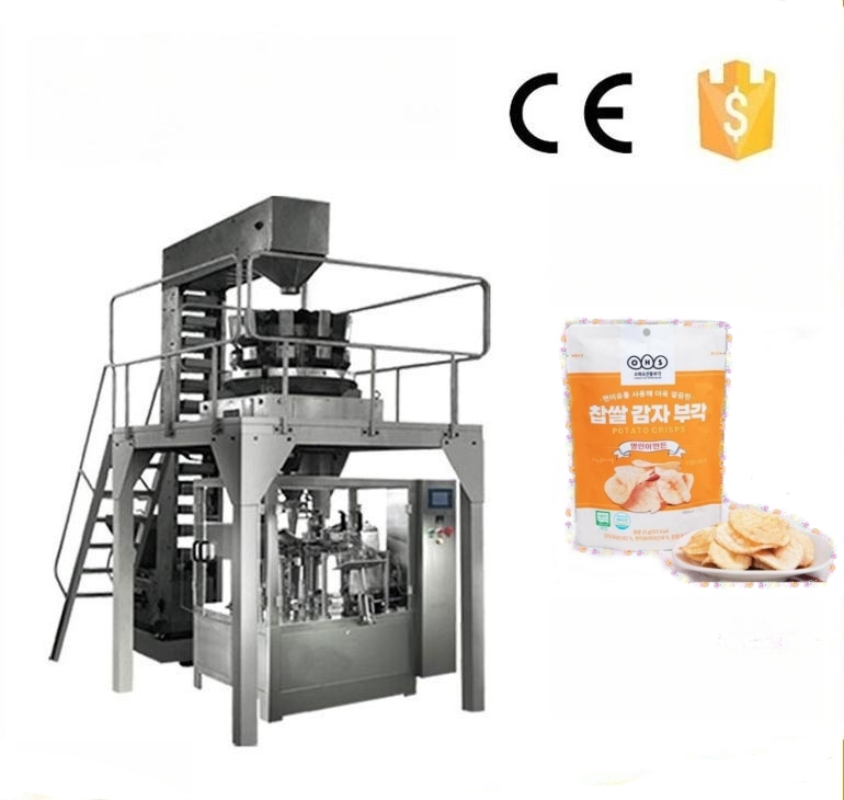 Rotary Premade Bag Chips Snack Packing Machine