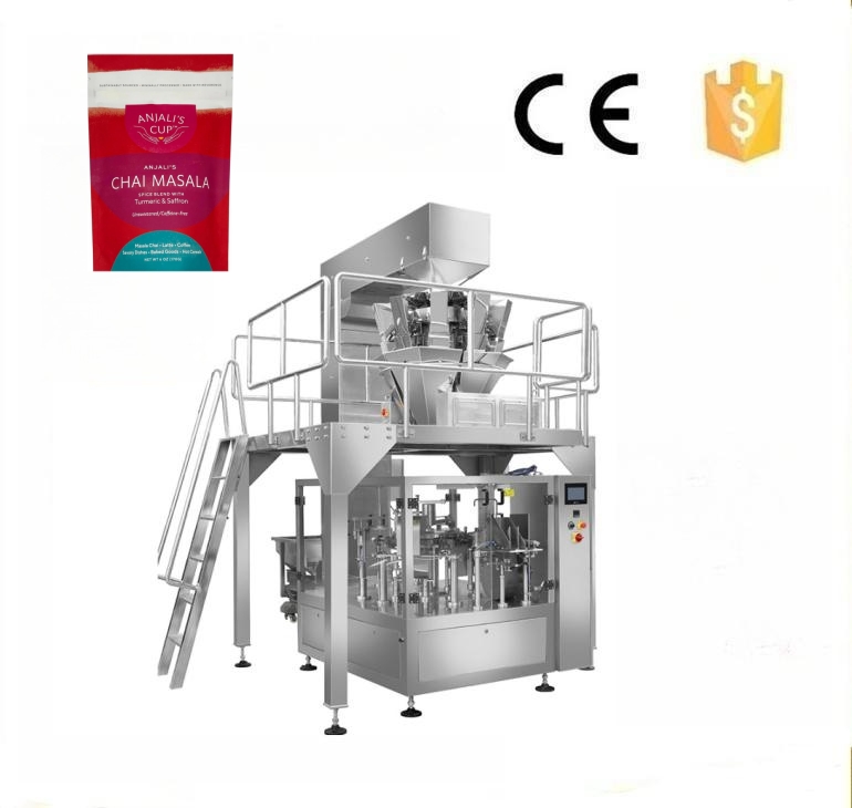 Standing bag packing machine for saffron