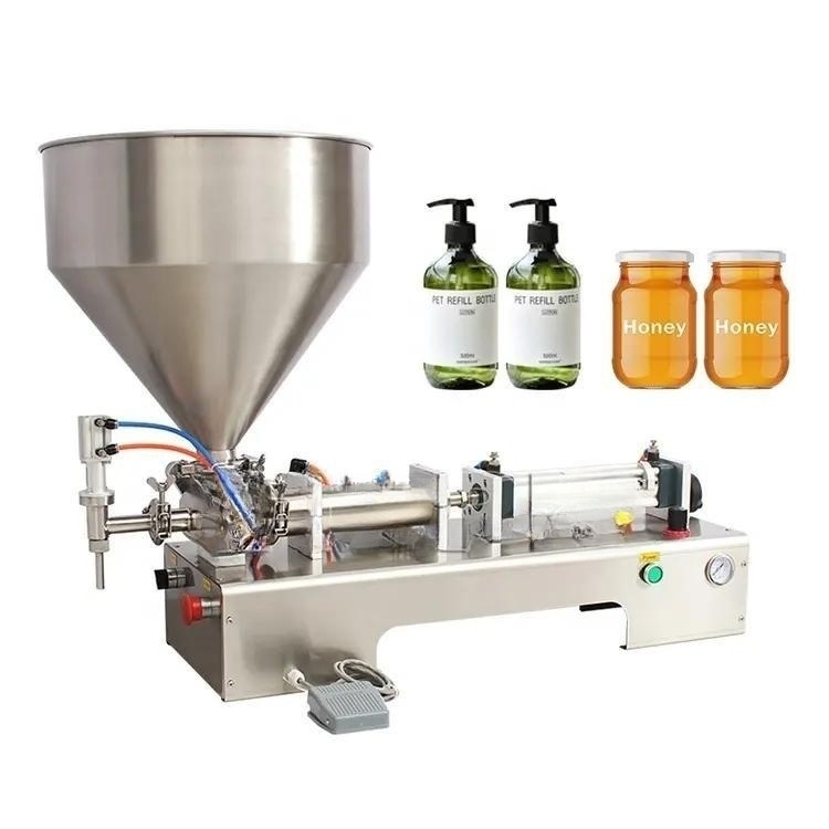 Shampoo bottle piston filling machine