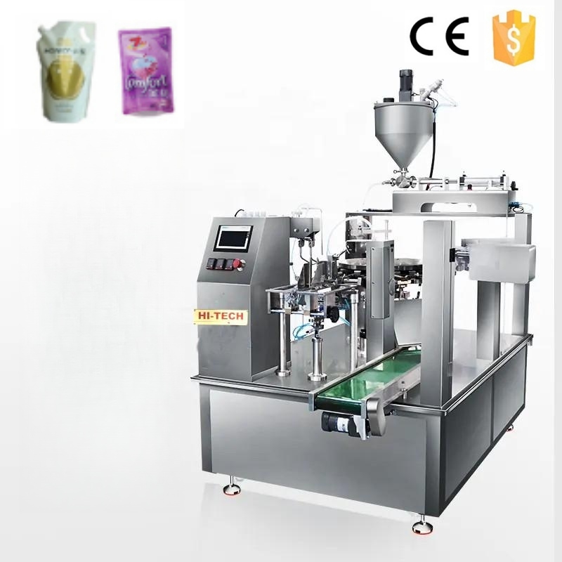 Customized liquid piston filler auto rotary packing machine